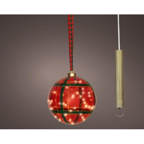 SFERA VETRO 30 LED SCOZZESE D.14